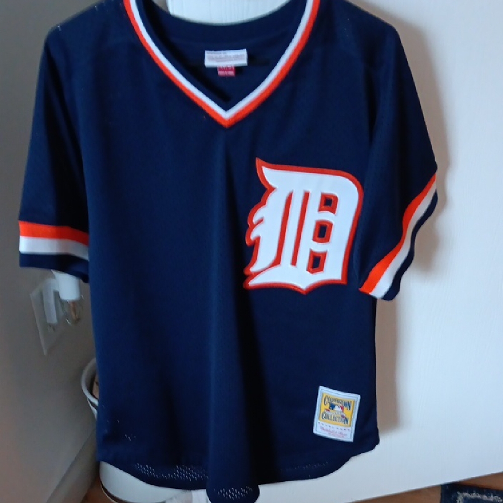 Mitchell & Ness Navy and Orange Kids Jersey
